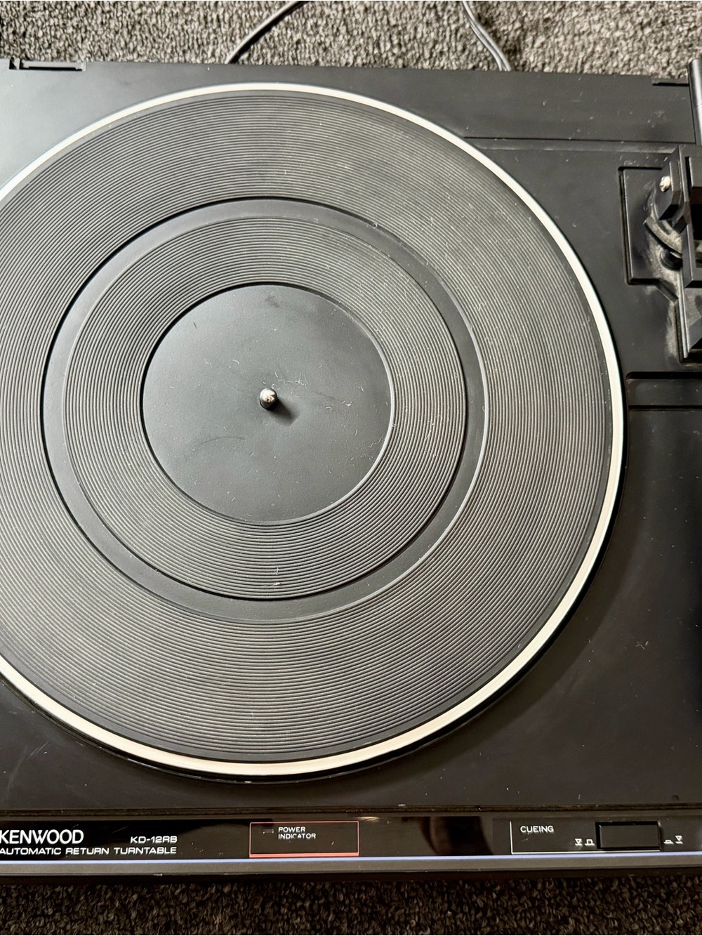 Kenwood Black Turntable Automatic Return Vinyl Player